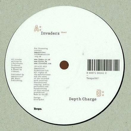 J:Kenzo : Invaderz / Depth Charge (12")