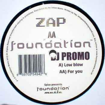 Zap (6) : Low Blow / For You (12", Promo)