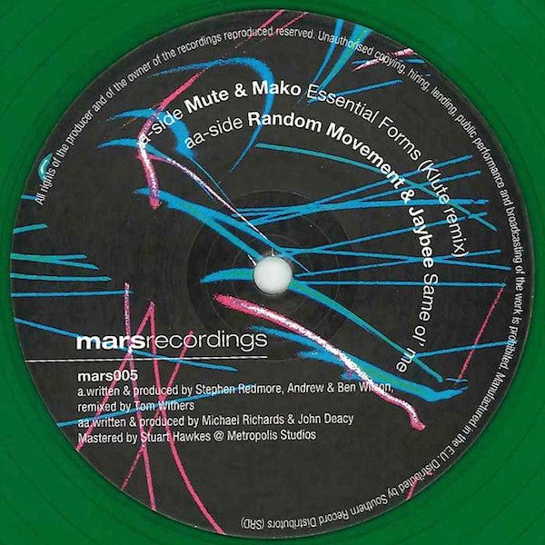 Mute & Mako / Random Movement & Jaybee (5) : Essential Forms (Klute Remix) / Same Ol' Me (12", Gre)