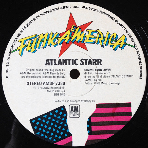 Atlantic Starr : Gimme Your Luvin' (12", Ltd)