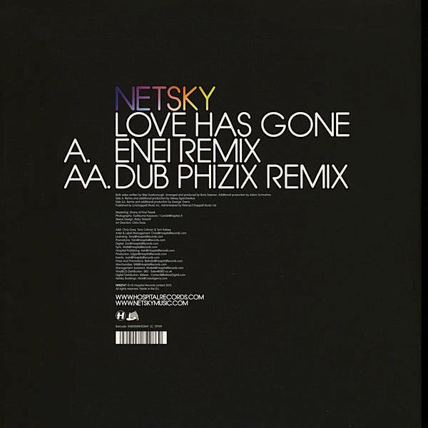 Netsky : Love Has Gone (Enei & Dub Phizix Remixes) (12")