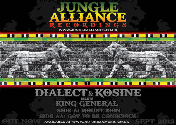 Kosine & Dialect Meets King General : Mount Zion / Got To Be Conscious (12")