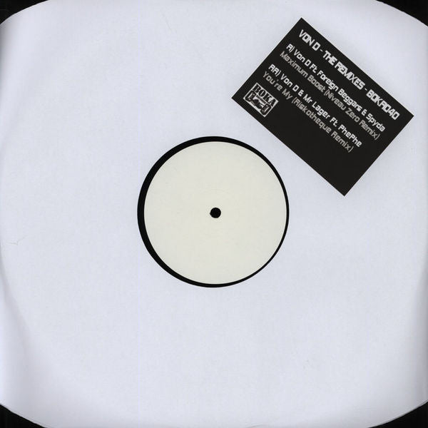 Von D : The Remixes (12", W/Lbl)