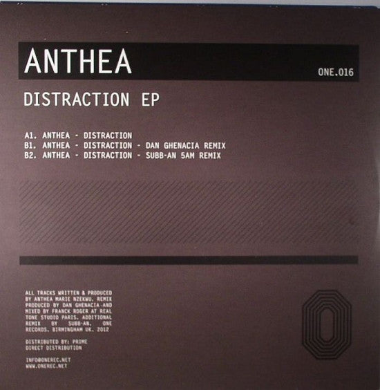 Anthea* : Distraction EP (12", EP)