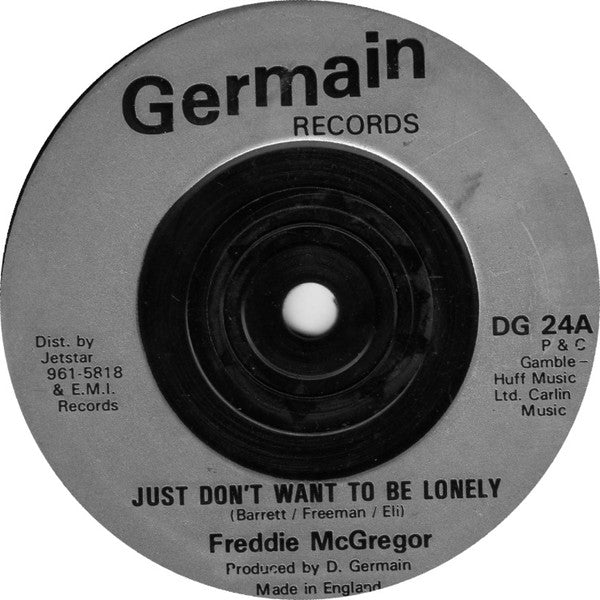 Freddie McGregor / Germain All Stars : Just Don't Want To Be Lonely / Revolutionary Rock (7", Single, Inj)