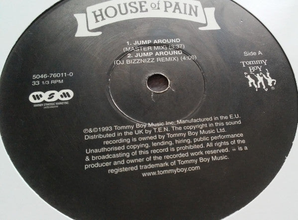 House Of Pain : Jump Around (12", RP)