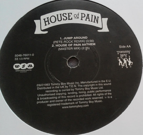 House Of Pain : Jump Around (12", RP)