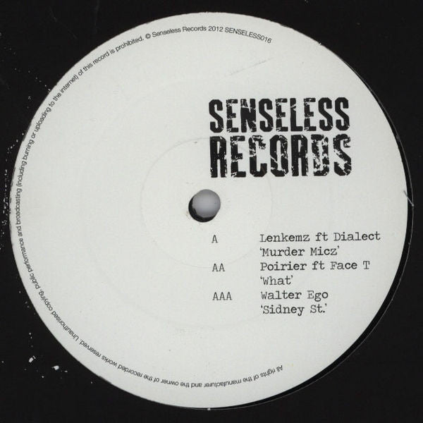 Lenkemz / Ghislain Poirier / Walter Ego (2) : Synesthesia #3 - Tactioception (Touch) (12", Ltd)