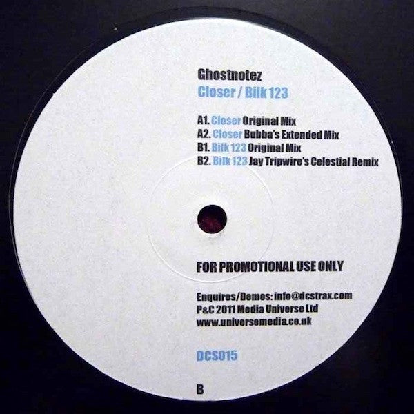 Ghostnotez : Closer / Bilk 123 (12")