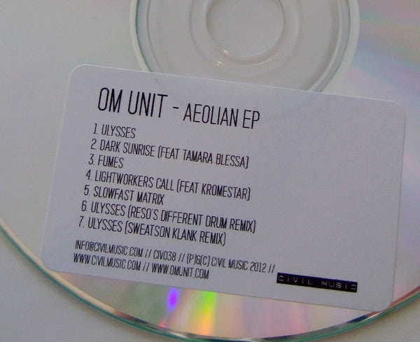Om Unit : Aeolian EP (CDr, EP)