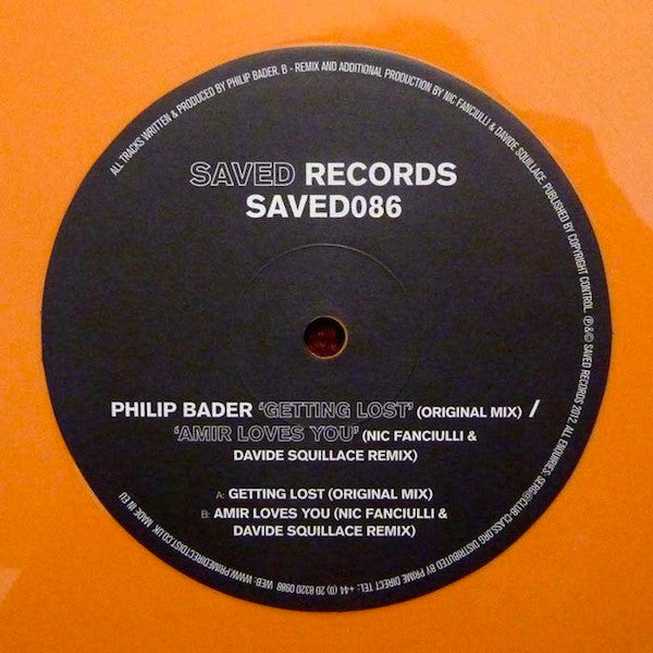 Philip Bader : Getting Lost / Amir Loves You (12")