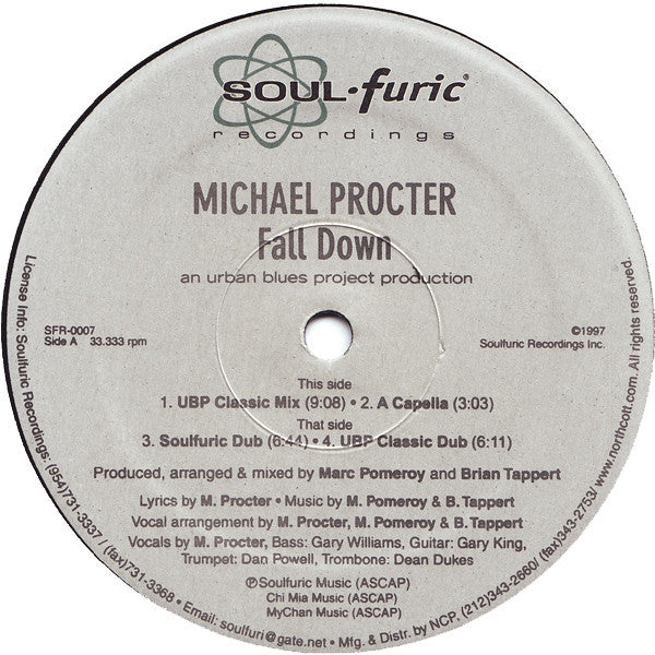 Michael Procter : Fall Down (12")