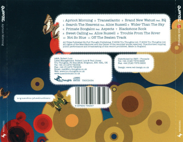 Quantic : Apricot Morning (CD, Album)