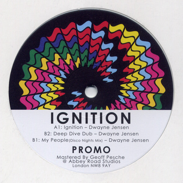 Dwayne Jensen : Ignition (12", Promo, Whi)