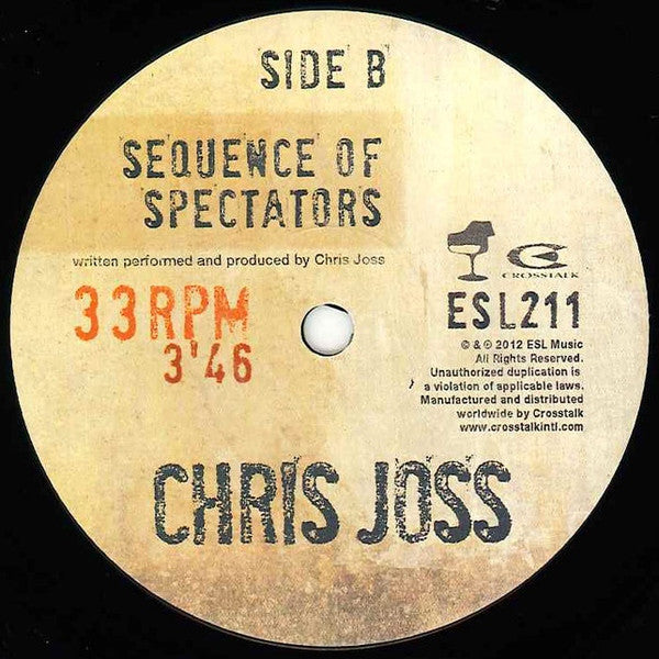 Chris Joss : Toxic Smoke (7")