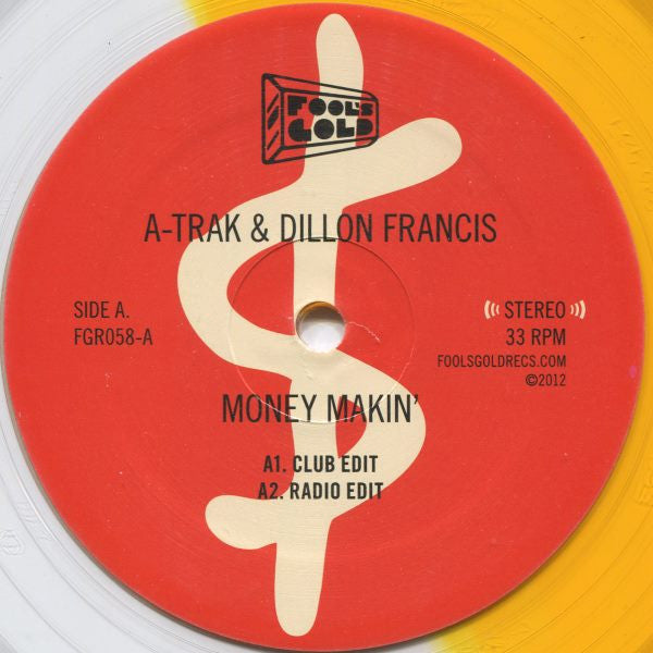 A-Trak & Dillon Francis / A-Trak : Money Makin' / Piss Test (12", Single, Ltd, Cle)