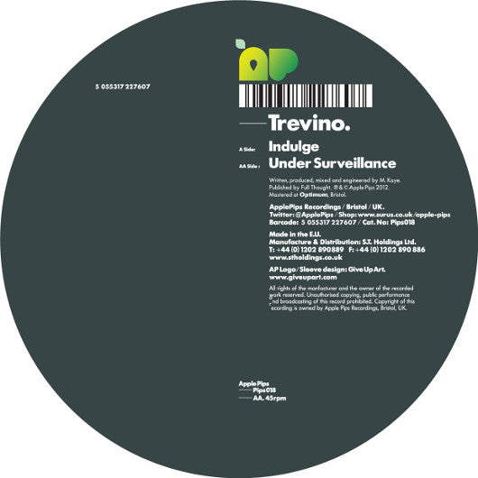 Trevino : Indulge / Under Surveillance (12")