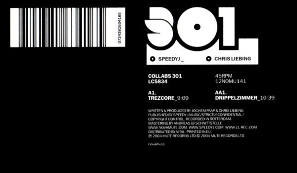 Speedy J _ Chris Liebing : Collabs 301 (12")