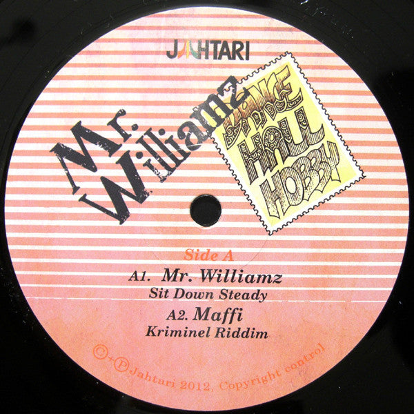 Mr Williamz : Dancehall Hobby (12", EP)
