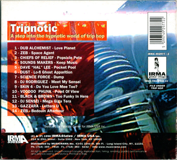 Various : Tripnotic ‎(A Step Into The Hypnotic World Of Trip Hop) (CD, Comp, Dig)