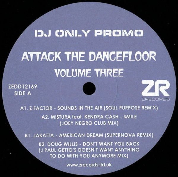 Various : Attack The Dancefloor Volume Three (12", Promo, Smplr)