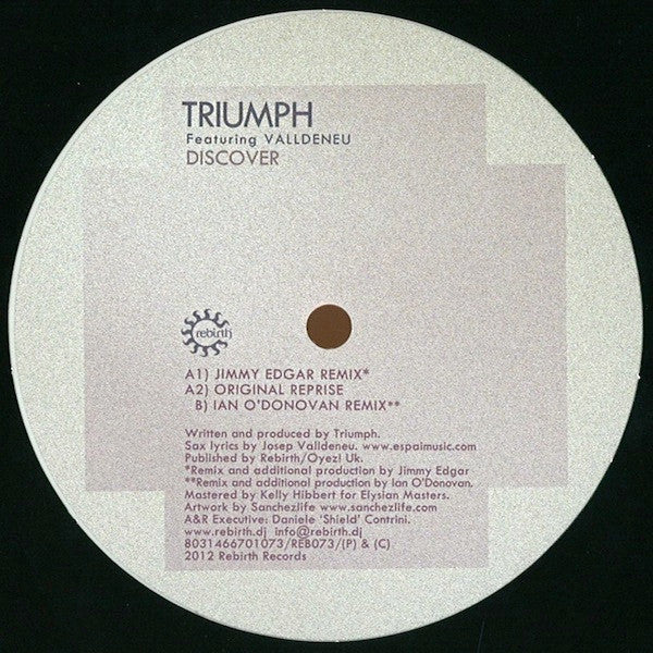 Triumph (4) Feat. Josep Valldeneu : Discover (12", Whi)