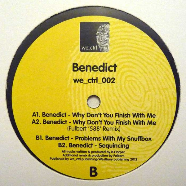 Benedict Harper : we_ctrl [2] (12")