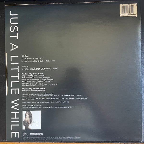 Janet Jackson : Just A Little While (12", Single)