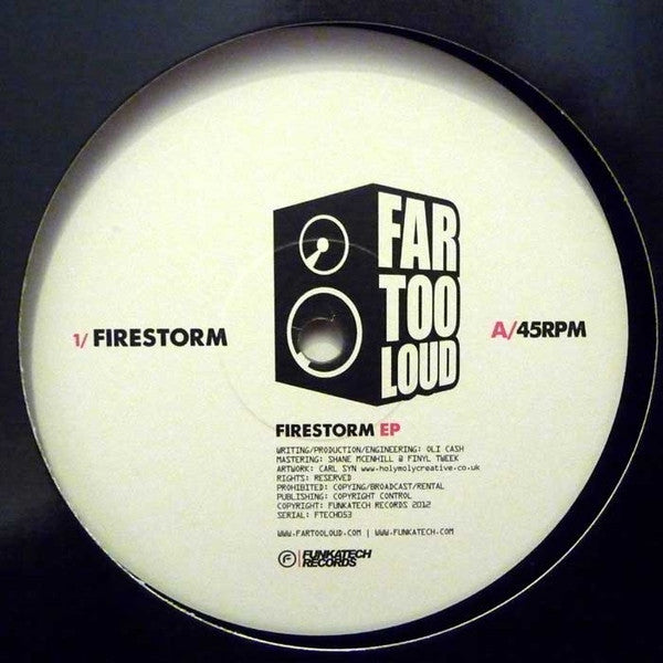 Far Too Loud : Firestorm EP (12", EP)