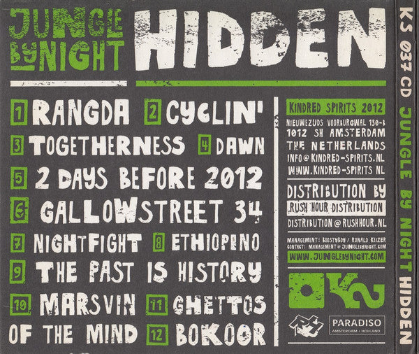 Jungle By Night : Hidden (CD, Album)