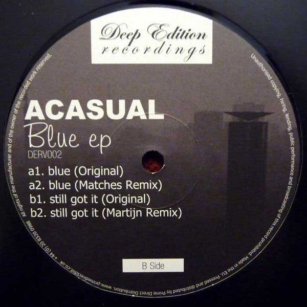 Acasual : Blue EP (12", EP)