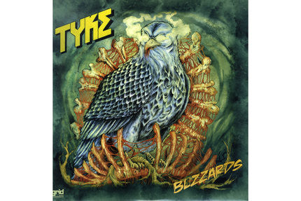 Tyke : Buzzards / Wake ‘Em Up (12", Blu)