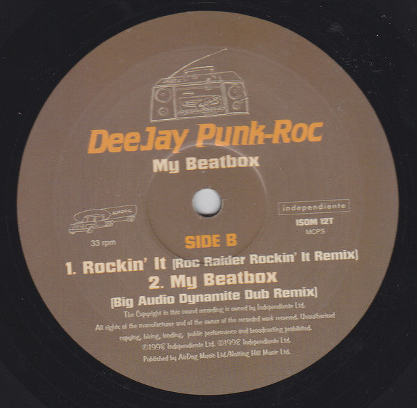 Deejay Punk-Roc : My Beatbox (12")
