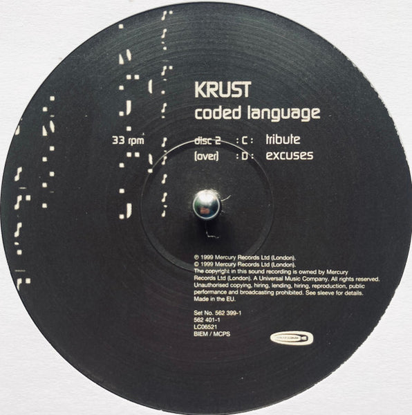 Krust : Coded Language (6x12", Album)