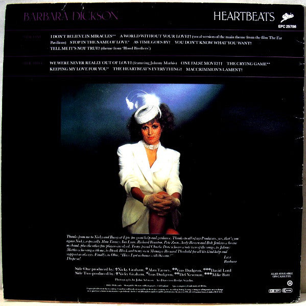 Barbara Dickson : Heartbeats (LP, Album)