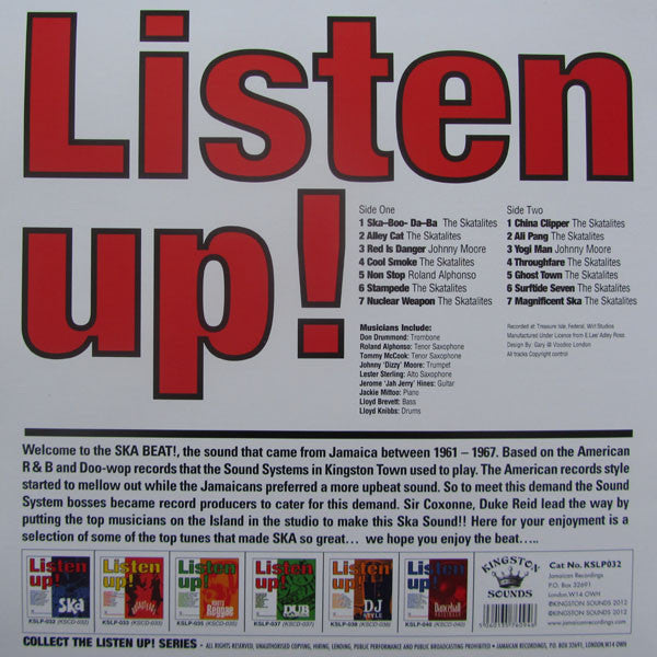Various : Listen Up! Ska (LP, Comp)