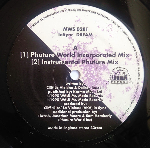 In Sync* Featuring Dellroy : Dream (12")