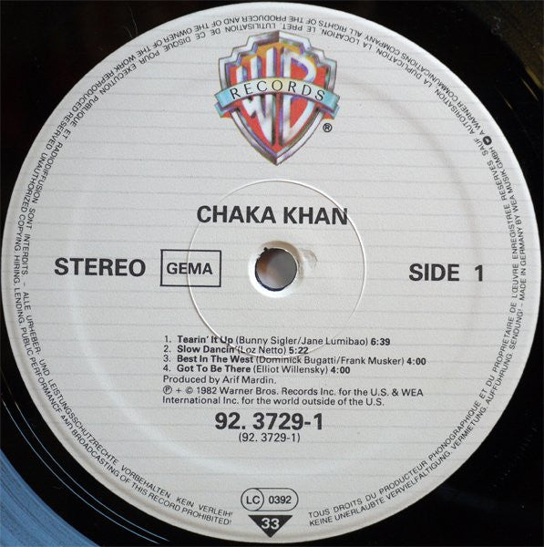 Chaka Khan : Chaka Khan (LP, Album)