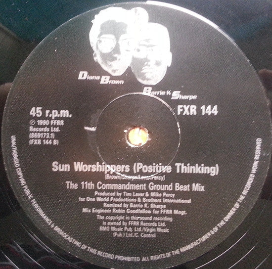 Diana Brown & Barrie K Sharpe : Sun Worshippers (Remixes) (12")