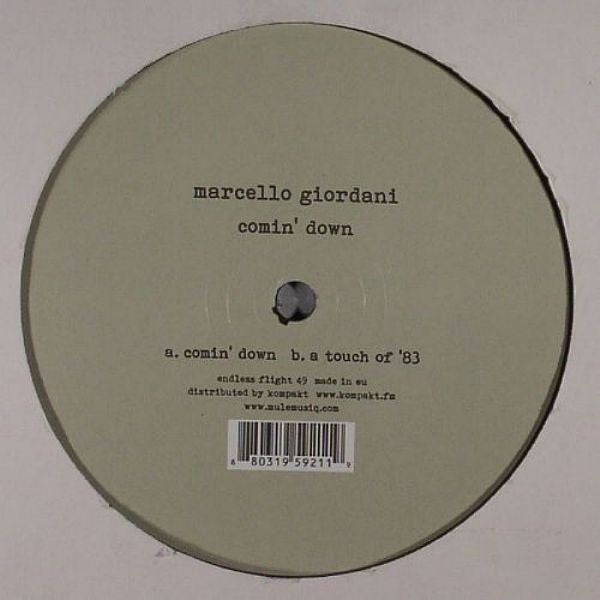 Marcello Giordani : Comin' Down (12")