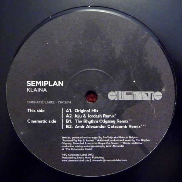 DJ Klaina : Semiplan (12", EP)