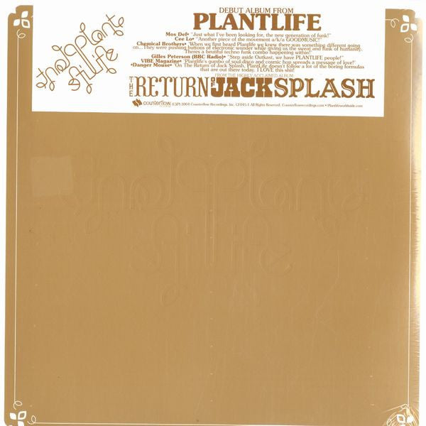 Plant Life : The Return Of Jack Splash (2xLP, Album)