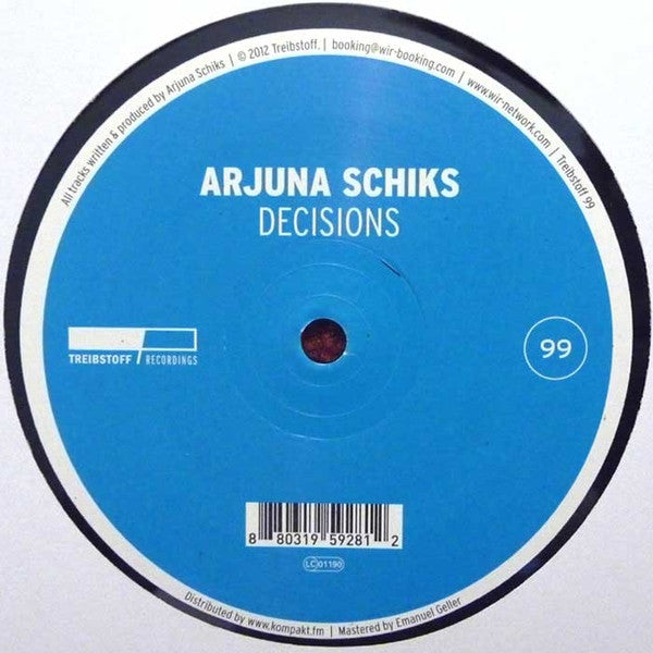 Arjuna Schiks : Decisions (12")