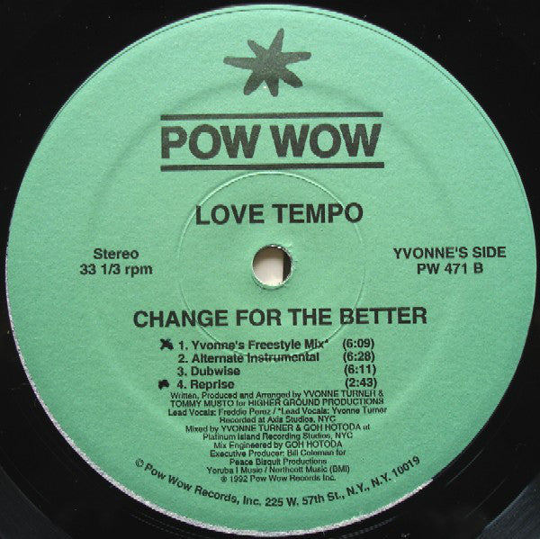 Love Tempo : Change For The Better (12")