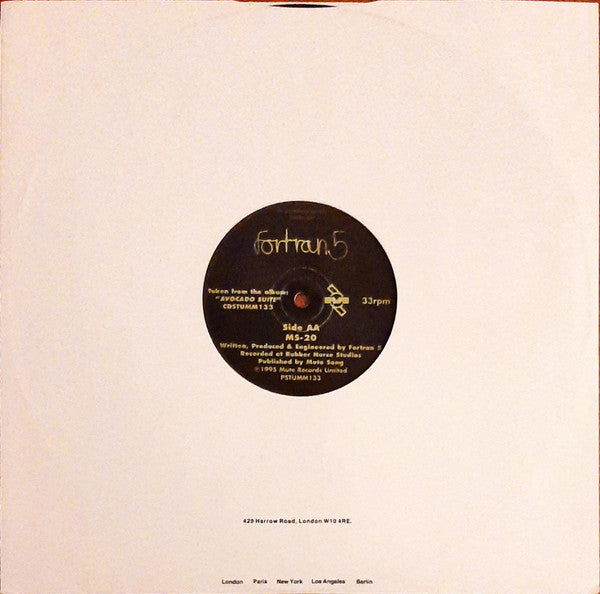Fortran 5 : She Knows The Lot / MS-20 (12", Promo)