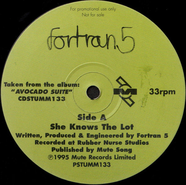 Fortran 5 : She Knows The Lot / MS-20 (12", Promo)