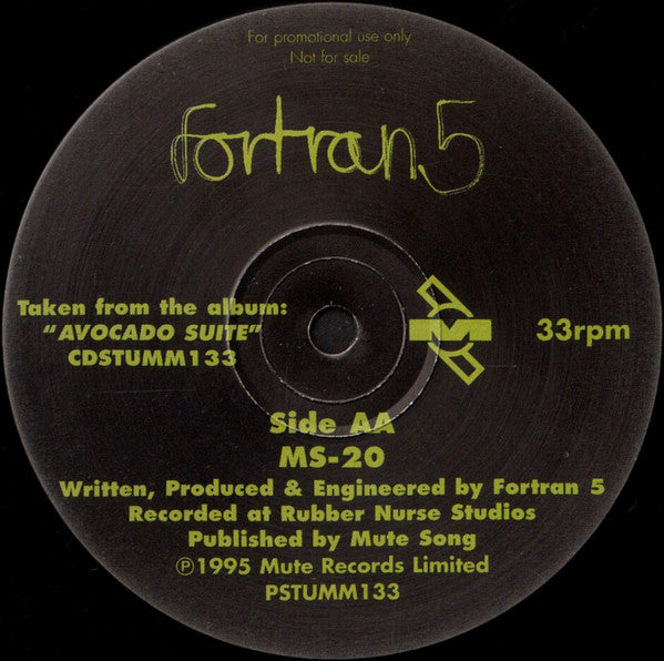 Fortran 5 : She Knows The Lot / MS-20 (12", Promo)