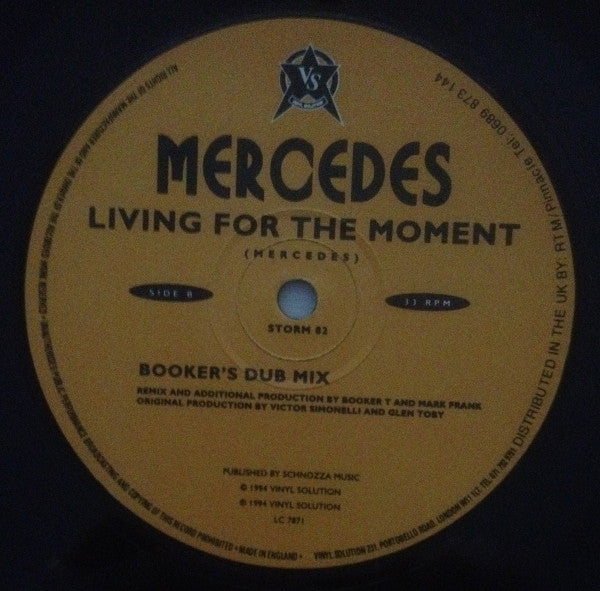 Mercedes : Living For The Moment (12")