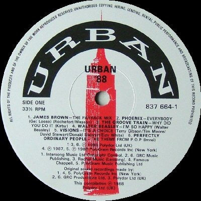 Various : Urban '88 (LP, Comp)