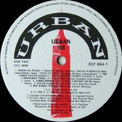 Various : Urban '88 (LP, Comp)